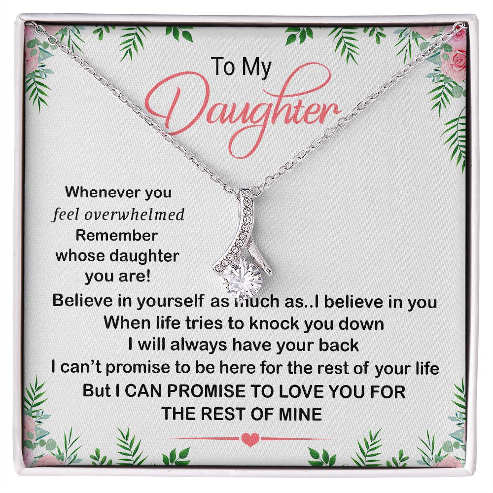 For My Daughter Necklace Inspirational Girls Alluring F-dau-55