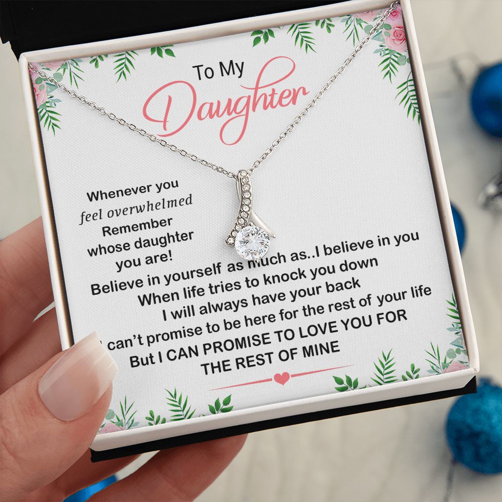 For My Daughter Necklace Inspirational Girls Alluring F-dau-55
