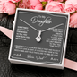 Father To Daughter Necklace Dad Loves You Alluring F-dau-49D