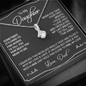 Father To Daughter Necklace Dad Loves You Alluring F-dau-49D