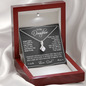 Father To Daughter Necklace Dad Loves You Alluring F-dau-49D