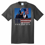 Donald Trump Fight 2024 T-shirt USPF Gildan P-trump-124