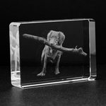 Custom Image Etched Crystal – Stadium