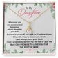 For My Daughter Necklace Inspirational Girls Alluring F-dau-55