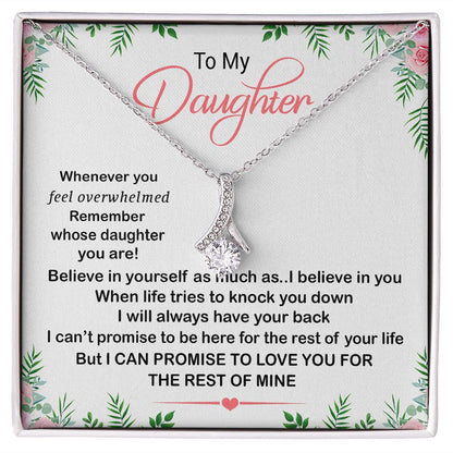 For My Daughter Necklace Inspirational Girls Alluring F-dau-55