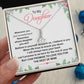 For My Daughter Necklace Inspirational Girls Alluring F-dau-55