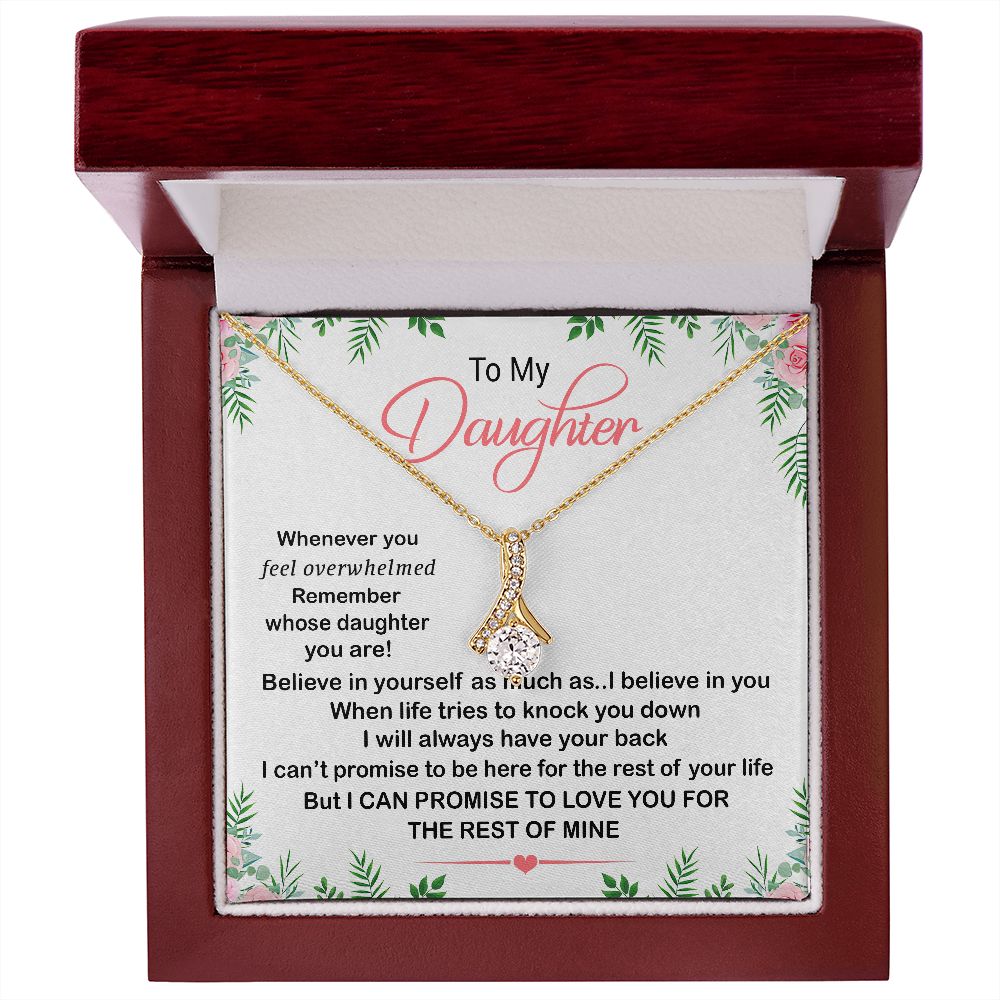 For My Daughter Necklace Inspirational Girls Alluring F-dau-55