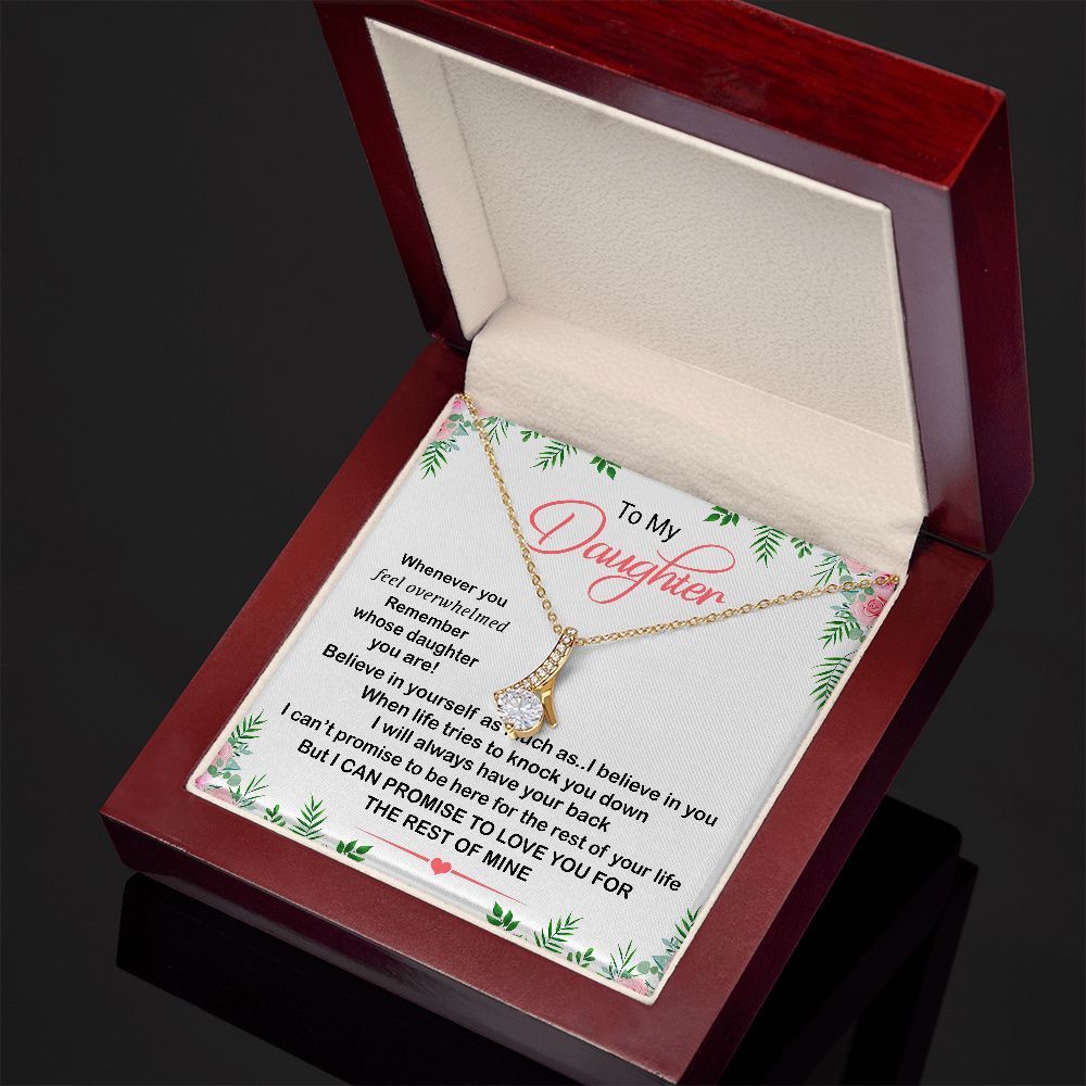 For My Daughter Necklace Inspirational Girls Alluring F-dau-55