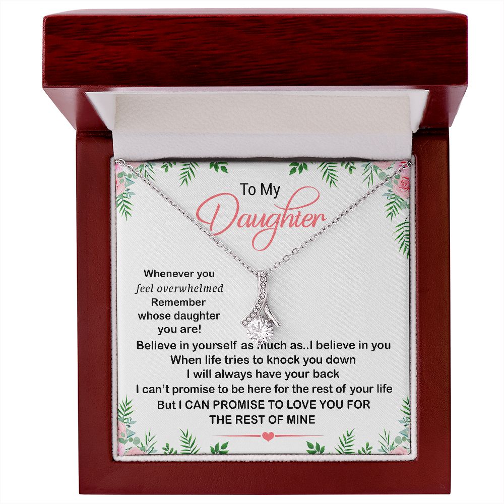 For My Daughter Necklace Inspirational Girls Alluring F-dau-55