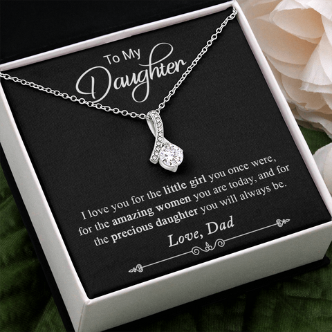 Father Daughter Necklace Alluring F-dau-54D