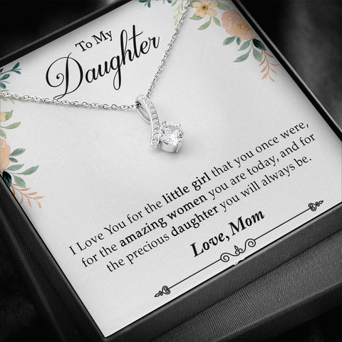 Daughter Necklace From Mom, I Love You Alluring F-dau-47M